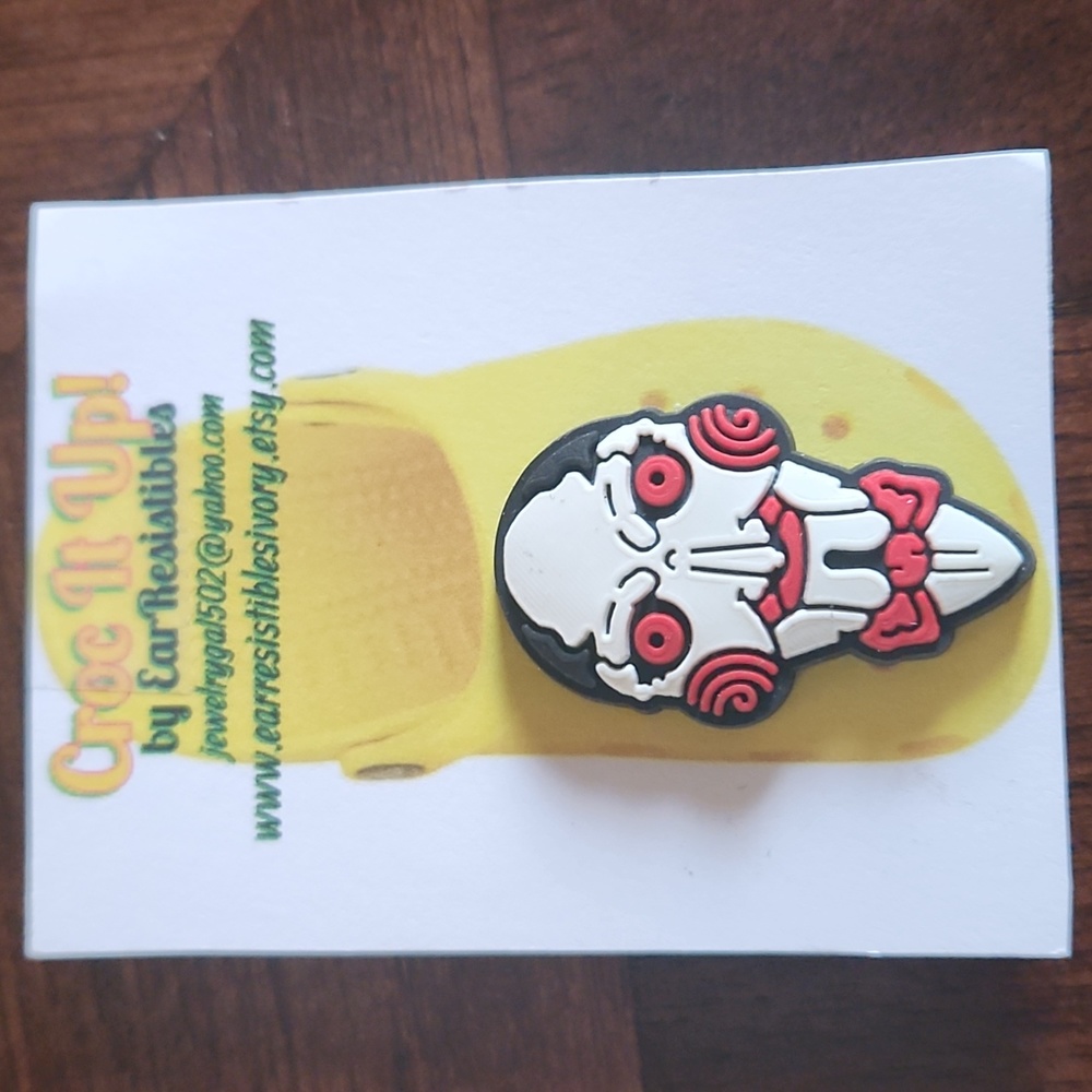 Croc Jibbitz Saw Face Shoe Charm Croc Buttons